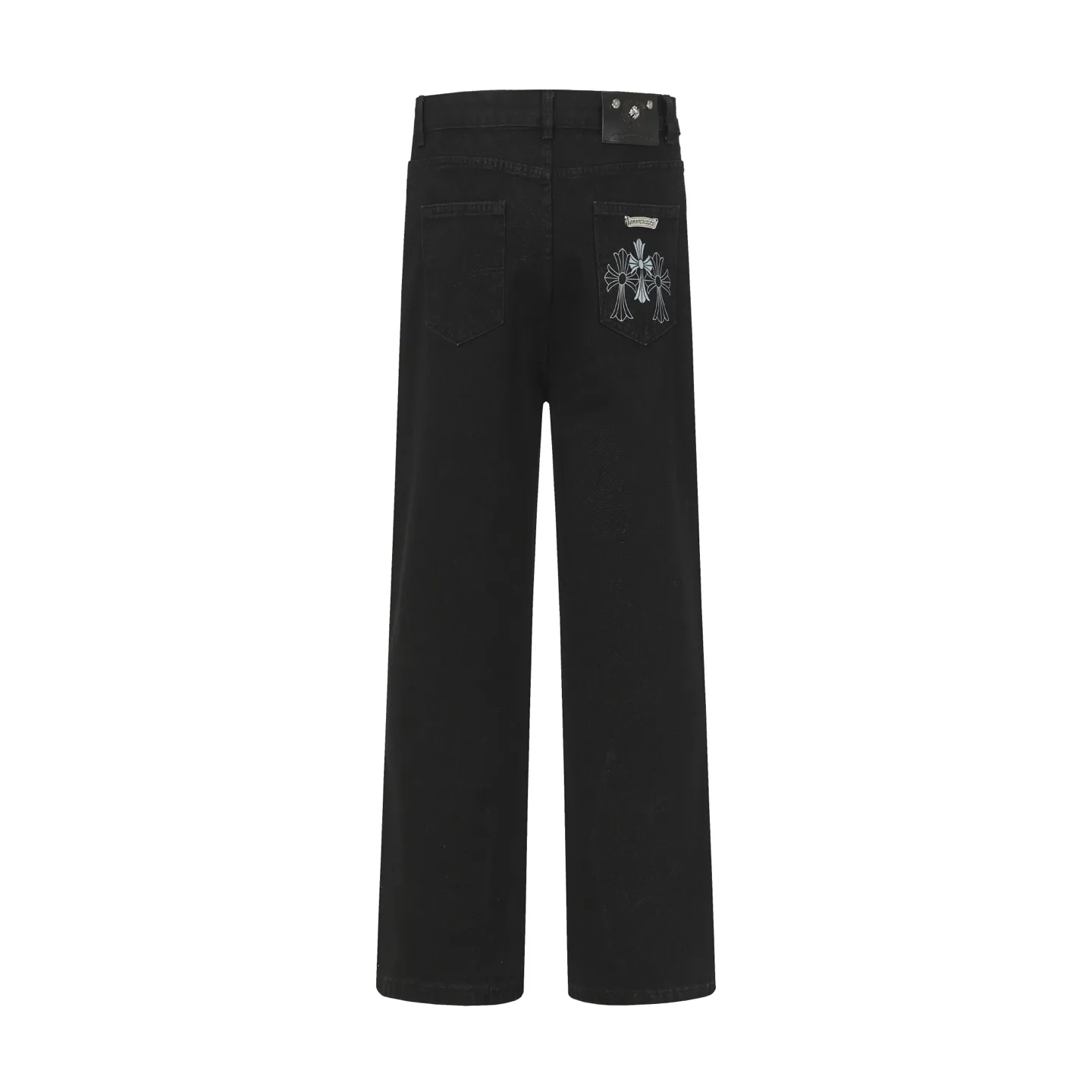 P240 Cross-border quantity model, please do not place an order if you are pursuing quality - Chrome Hearts/Chrome Heart Cross ✝️ Inlaid embroidered washed jeans, trousers and casual pants - High weight, high density and high quality. The wool is soft, delicate and skin-friendly. It feels soft and silky. It has excellent warmth and skin-friendly properties. - Customized weaving and dyeing, no color difference. No matter the fabric or workmanship details, it beats the ordinary version on the market. - Hardware zipper accessories are all customized, full of details -Colour: washed black -Size: 28 30 32 34 36